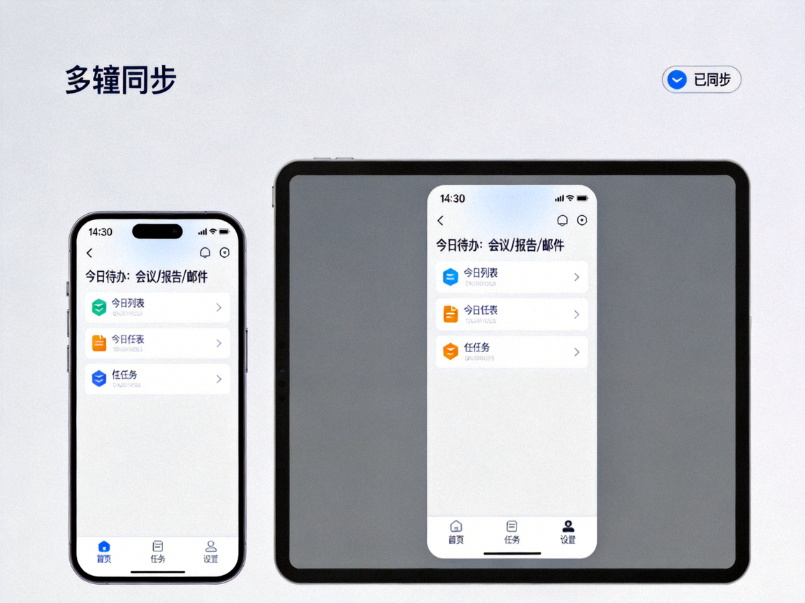 多端同步移动应用界面